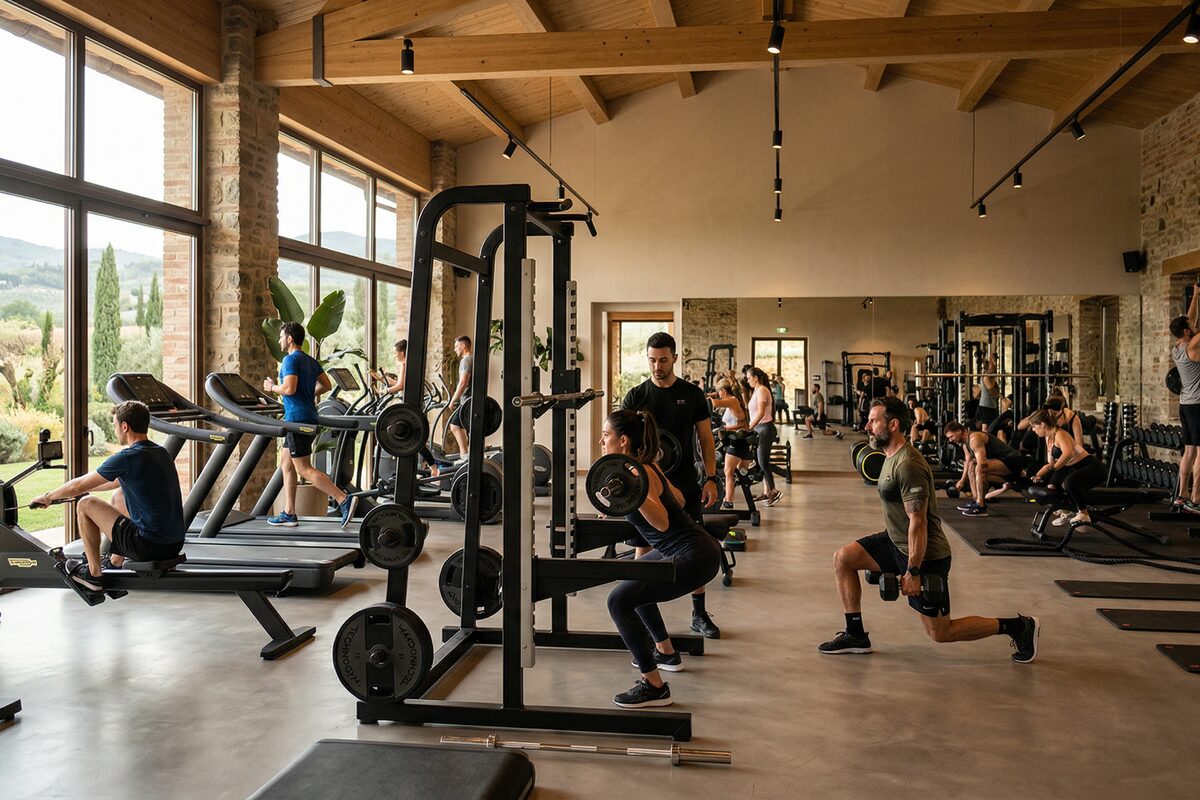 Palestra con musica professionale